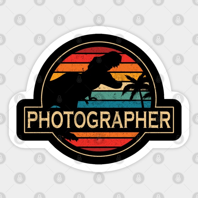 Photographer Dinosaur Sticker by SusanFields